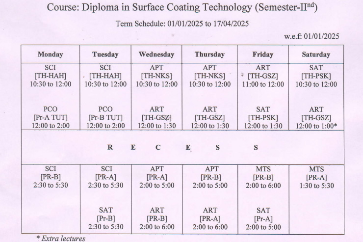 timetable